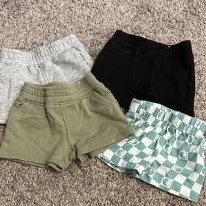 adidas Kids Shorts Set - Black, Gray, Green, and Patterned